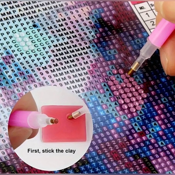 🪁5/$10🪁 DIY 5D Diamond Art Kit “Colorful Unicorn” - Picture 7 of 9